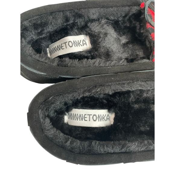Minnetonka Allie Plaid Trapper Moccasin Slippers Women’s 8 (NWOT) - Picture 5 of 8